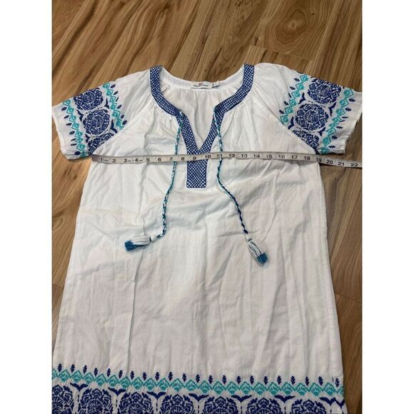 Vineyard Vines cotton medallion embroidered popover dress size Small - Picture 7 of 7
